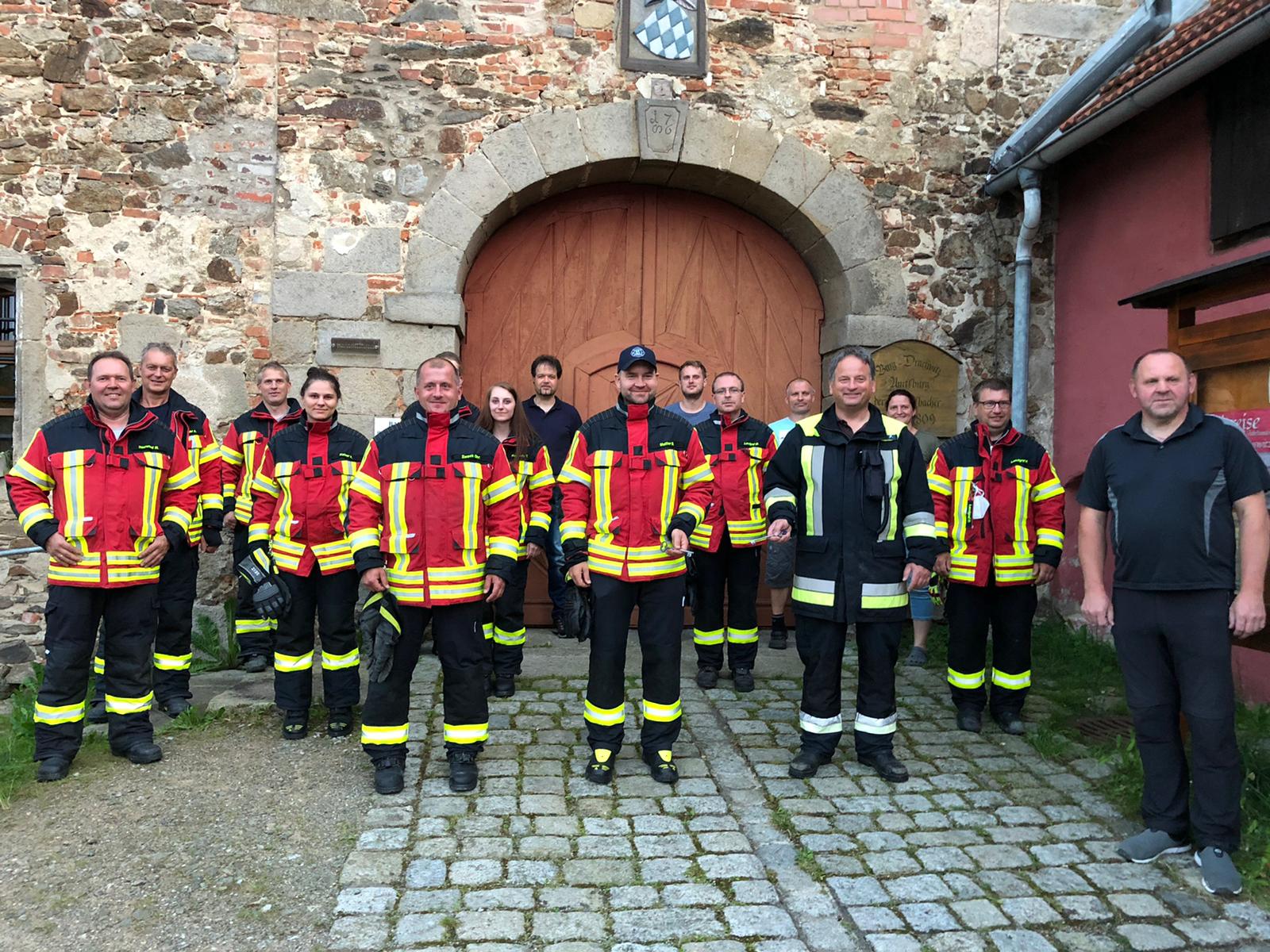 Einweisung in die Brandmeldeanlage im Schloss Burgtreswitz